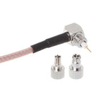 สายอะแดปเตอร์ RG316 ขั้วต่อโคแอกเชียล RF SMA ตัวเมียเป็น CRC9 / TS9 คู่ ความยาว: 15 ซม.
