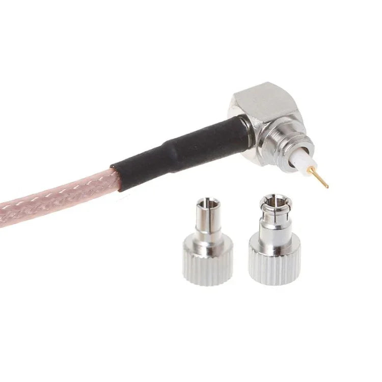 สายอะแดปเตอร์ RG316 ขั้วต่อโคแอกเชียล RF SMA ตัวเมียเป็น CRC9 / TS9 คู่ ความยาว: 15 ซม.