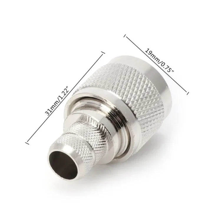 1 ชุด ขั้วต่อ RF ปลั๊ก N สำหรับสาย LMR400 RG8