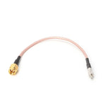สายต่อขยายขั้วต่อ RG316 TS9 ตัวเมียเป็น SMA ตัวผู้ ความยาว: 15 ซม.