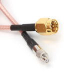 สายต่อขยายขั้วต่อ RG316 TS9 ตัวเมียเป็น SMA ตัวผู้ ความยาว: 15 ซม.