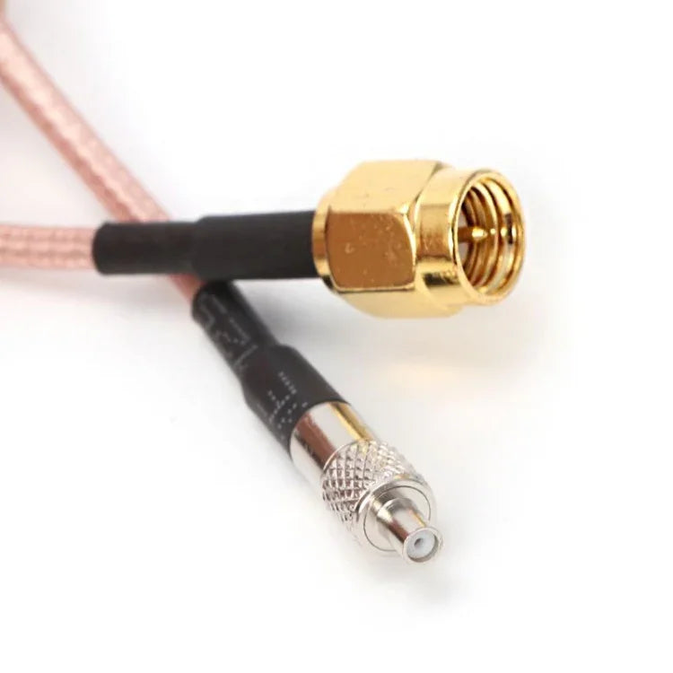 สายต่อขยายขั้วต่อ RG316 TS9 ตัวเมียเป็น SMA ตัวผู้ ความยาว: 15 ซม.
