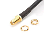 สายต่อขยายขั้วต่อ SMA ตัวเมียเป็น UHF SO239 PL259 ตัวเมีย สาย RG58 ความยาว: 50 ซม.