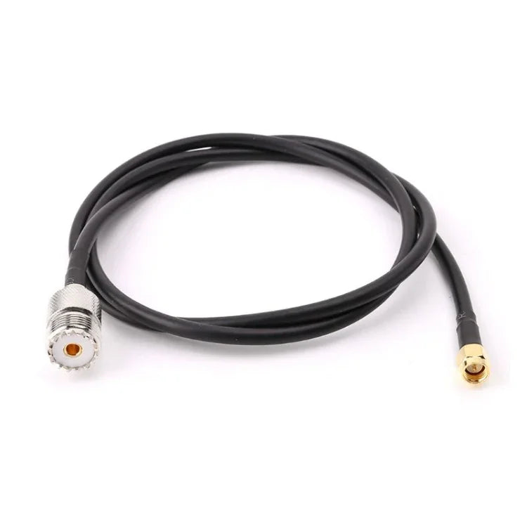 สายต่อขั้วต่อ RG58 UHF ตัวเมียเป็น SMA ตัวผู้ ความยาว: 100 ซม.
