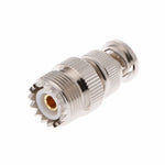 อะแดปเตอร์ขั้วต่อปลั๊ก BNC ตัวผู้เป็น UHF SO239 UHF SO239 PL-259 ตัวเมีย