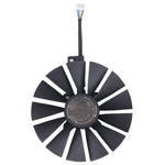 T129215SM พัดลมระบายความร้อน VGA คอมพิวเตอร์ขนาด 95 มม. สำหรับ Asus Strix RX470 O4G เกมมิ่ง 4 ขา 13 ใบพัด