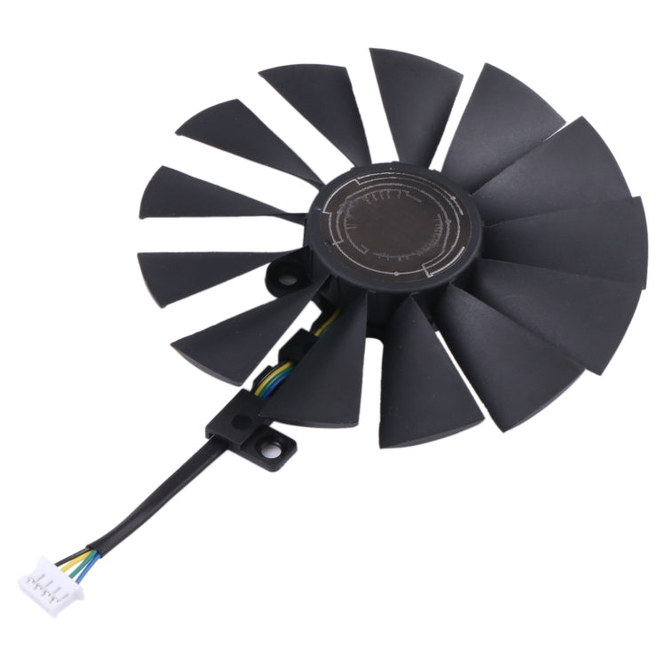 T129215SM พัดลมระบายความร้อน VGA คอมพิวเตอร์ขนาด 95 มม. สำหรับ Asus Strix RX470 O4G เกมมิ่ง 4 ขา 13 ใบพัด