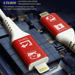 สายข้อมูลความเร็วสูง MECHANIC Lightning USB สำหรับ Type-C ถึง Type-C