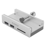 ORICO MH2AC-U3 ฮับ USB3.0 แบบหนีบ 2 พอร์ต พร้อมเครื่องอ่านการ์ด SD
