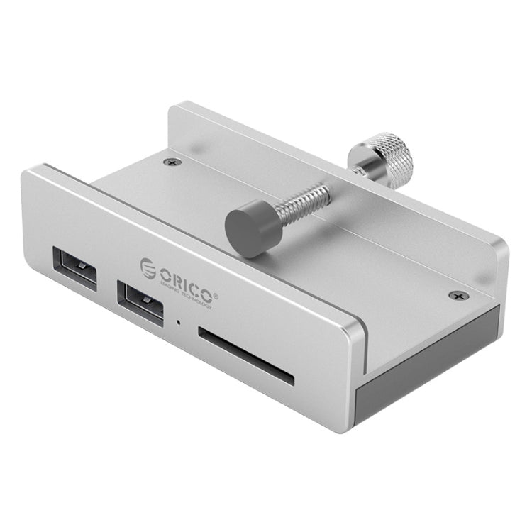 ORICO MH2AC-U3 ฮับ USB3.0 แบบหนีบ 2 พอร์ต พร้อมเครื่องอ่านการ์ด SD