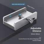 ORICO MH2AC-U3 ฮับ USB3.0 แบบหนีบ 2 พอร์ต พร้อมเครื่องอ่านการ์ด SD