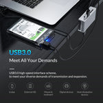 ORICO MH2AC-U3 ฮับ USB3.0 แบบหนีบ 2 พอร์ต พร้อมเครื่องอ่านการ์ด SD