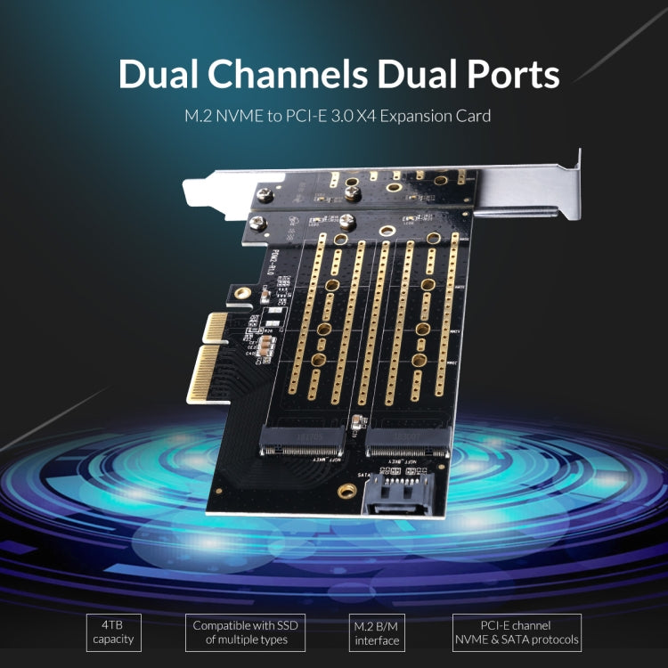 ORICO PDM2 การ์ดขยาย M.2 NVME เป็น PCI-E 3.0 X4