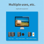 สวิตช์ USB 2x4 2 พอร์ตสำหรับแชร์อุปกรณ์ 4 ชิ้นระหว่างคอมพิวเตอร์ 2 เครื่อง เช่น เครื่องพิมพ์ คีย์บอร์ด เมาส์ จอภาพ, สวิตช์ USB 2x4
