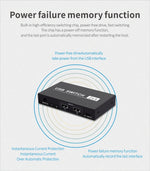 สวิตช์ USB 2x4 2 พอร์ตสำหรับแชร์อุปกรณ์ 4 ชิ้นระหว่างคอมพิวเตอร์ 2 เครื่อง เช่น เครื่องพิมพ์ คีย์บอร์ด เมาส์ จอภาพ, สวิตช์ USB 2x4