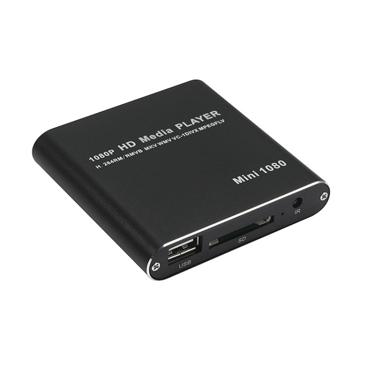 เครื่องเล่นสื่อ MINI 1080P Full HD USB HDD เครื่องเล่นการ์ด SD/MMC, US, EU, UK