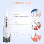 Mornwell D52 เครื่องฉีดน้ำฟัน USB ชาร์จได้ IPX7 กันน้ำ เครื่องฉีดน้ำในช่องปาก D52