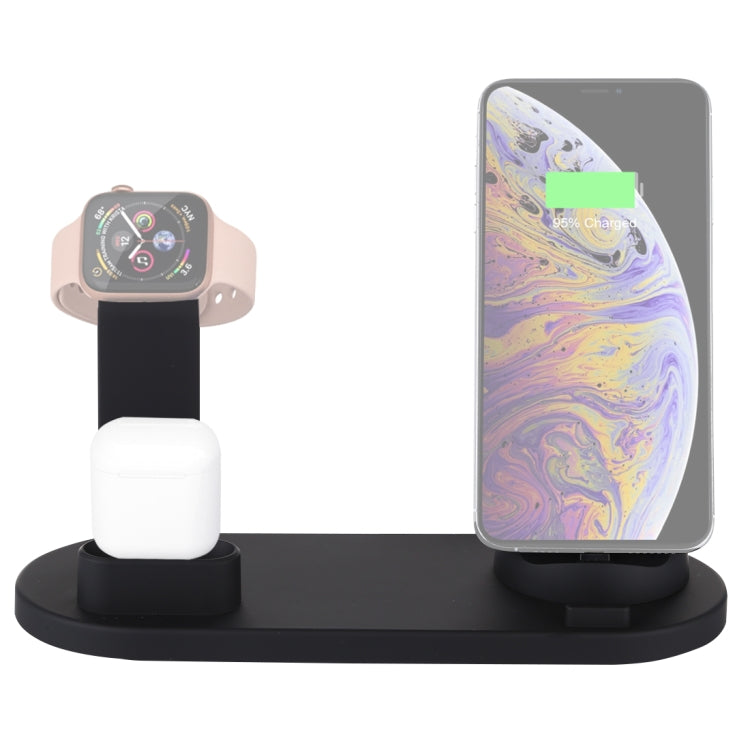 ฐานชาร์จไร้สายหมุนได้ HQ-UD15 พร้อมที่วางสำหรับโทรศัพท์ / iWatch / AirPods สีเงิน (มีชาร์จไร้สาย), สีขาว (ไม่มีชาร์จไร้สาย), สีดำ (ไม่มีชาร์จไร้สาย), สีขาว (มีชาร์จไร้สาย)