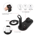 ฐานชาร์จไร้สายหมุนได้ HQ-UD15 พร้อมที่วางสำหรับโทรศัพท์ / iWatch / AirPods สีเงิน (มีชาร์จไร้สาย), สีขาว (ไม่มีชาร์จไร้สาย), สีดำ (ไม่มีชาร์จไร้สาย), สีขาว (มีชาร์จไร้สาย)