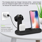 ฐานชาร์จไร้สายหมุนได้ HQ-UD15 พร้อมที่วางสำหรับโทรศัพท์ / iWatch / AirPods สีเงิน (มีชาร์จไร้สาย), สีขาว (ไม่มีชาร์จไร้สาย), สีดำ (ไม่มีชาร์จไร้สาย), สีขาว (มีชาร์จไร้สาย)