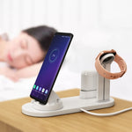 ฐานชาร์จไร้สายหมุนได้ HQ-UD15 พร้อมที่วางสำหรับโทรศัพท์ / iWatch / AirPods สีเงิน (มีชาร์จไร้สาย), สีขาว (ไม่มีชาร์จไร้สาย), สีดำ (ไม่มีชาร์จไร้สาย), สีขาว (มีชาร์จไร้สาย)