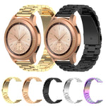 For Xiaomi MI/Huawei Glory S1 Three Beads Stainless Steel Watch Wrist Strap 18mm, Black, Gold, Rose Gold, Colourful, Silver