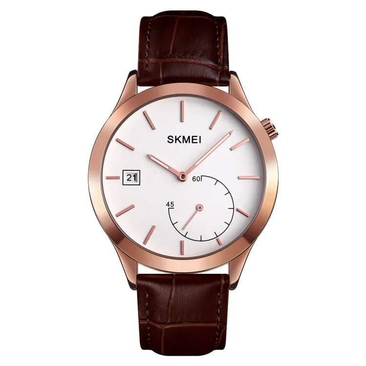 นาฬิกาผู้ชาย SKMEI 1581 แฟชั่นสร้างสรรค์ เรียบง่าย ลำลอง กลางแจ้ง กีฬา กันน้ำ ควอตซ์เข็มสอง