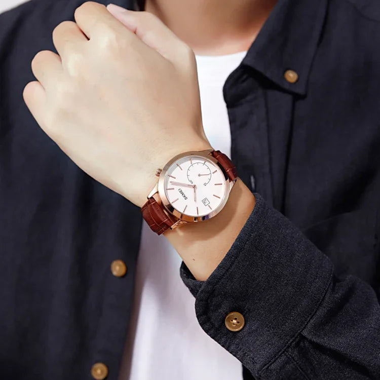 นาฬิกาผู้ชาย SKMEI 1581 แฟชั่นสร้างสรรค์ เรียบง่าย ลำลอง กลางแจ้ง กีฬา กันน้ำ ควอตซ์เข็มสอง