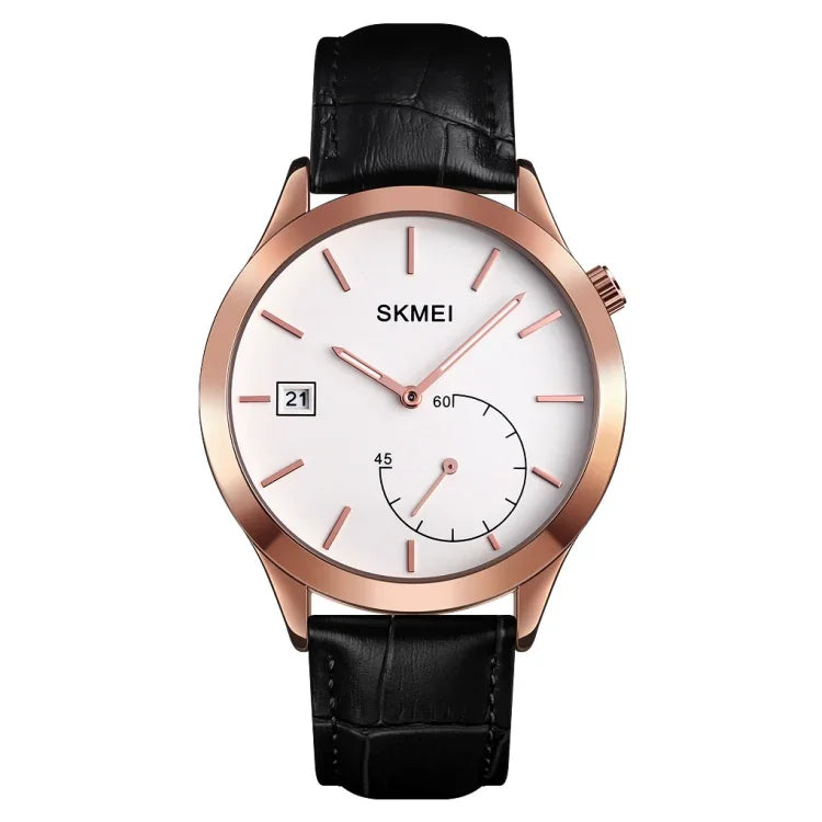 นาฬิกาผู้ชาย SKMEI 1581 แฟชั่นสร้างสรรค์ เรียบง่าย ลำลอง กลางแจ้ง กีฬา กันน้ำ ควอตซ์เข็มสอง