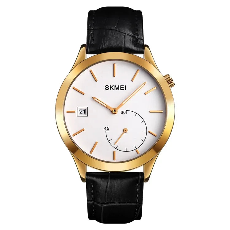 นาฬิกาผู้ชาย SKMEI 1581 แฟชั่นสร้างสรรค์ เรียบง่าย ลำลอง กลางแจ้ง กีฬา กันน้ำ ควอตซ์เข็มสอง
