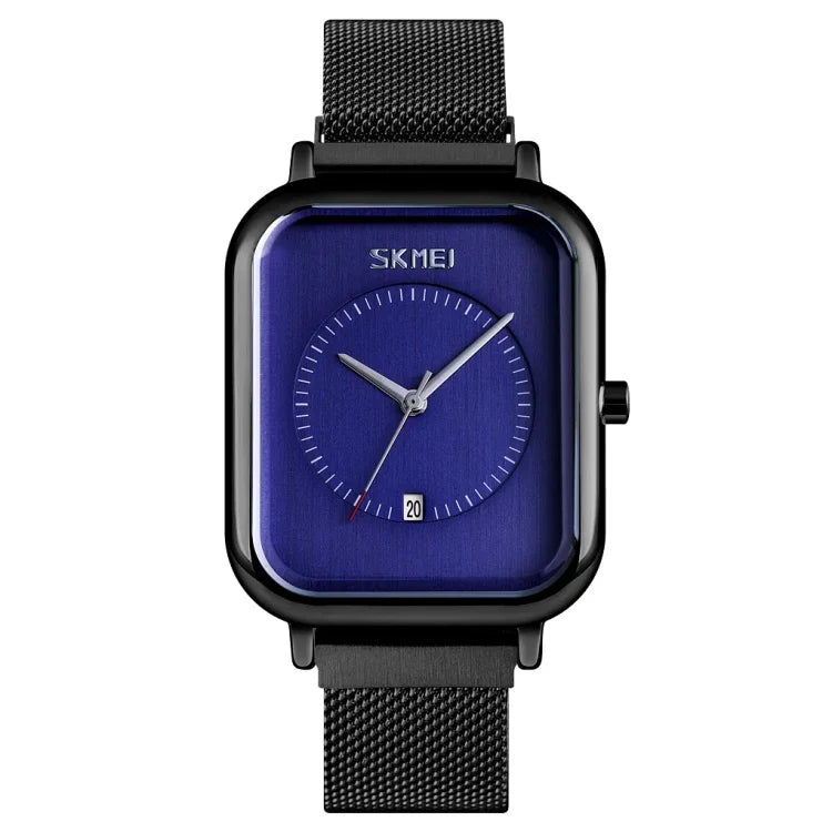 นาฬิกาผู้ชาย SKMEI 9207 แฟชั่นสร้างสรรค์ เรียบง่าย สายตาข่ายแม่เหล็ก สายเหล็ก คู่รัก ควอตซ์