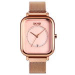 นาฬิกาผู้ชาย SKMEI 9207 แฟชั่นสร้างสรรค์ เรียบง่าย สายตาข่ายแม่เหล็ก สายเหล็ก คู่รัก ควอตซ์