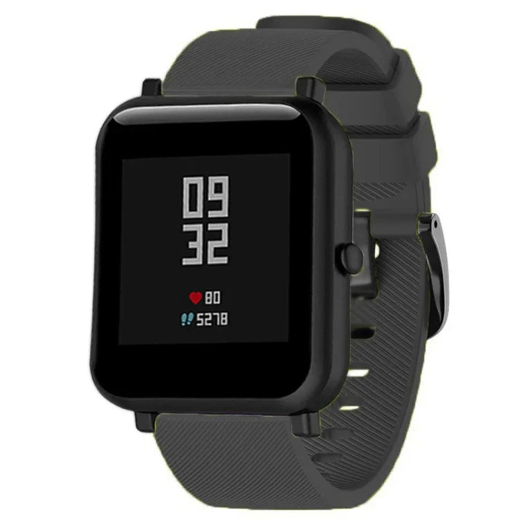 สายรัดซิลิโคน 20mm สำหรับ Huami Amazfit GTS / Samsung Galaxy Watch Active 2 / Gear Sport