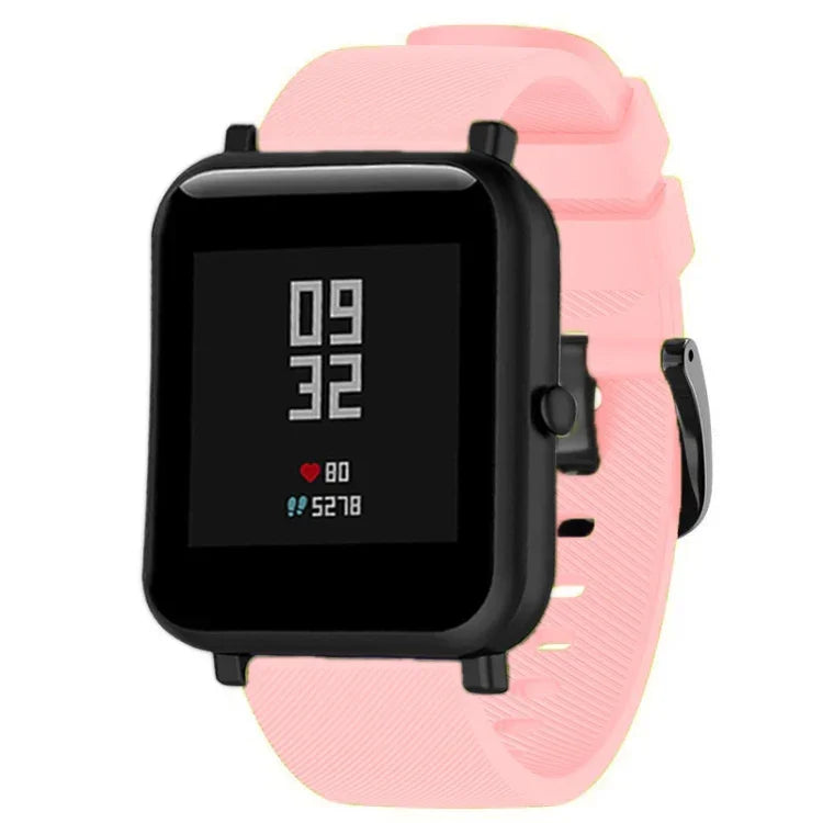 สายรัดซิลิโคน 20mm สำหรับ Huami Amazfit GTS / Samsung Galaxy Watch Active 2 / Gear Sport