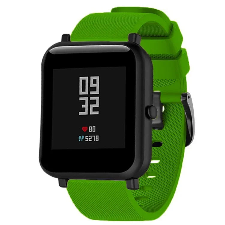 สายรัดซิลิโคน 20mm สำหรับ Huami Amazfit GTS / Samsung Galaxy Watch Active 2 / Gear Sport