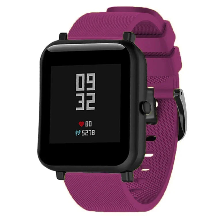 สายรัดซิลิโคน 20mm สำหรับ Huami Amazfit GTS / Samsung Galaxy Watch Active 2 / Gear Sport