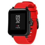 สายรัดซิลิโคน 20mm สำหรับ Huami Amazfit GTS / Samsung Galaxy Watch Active 2 / Gear Sport