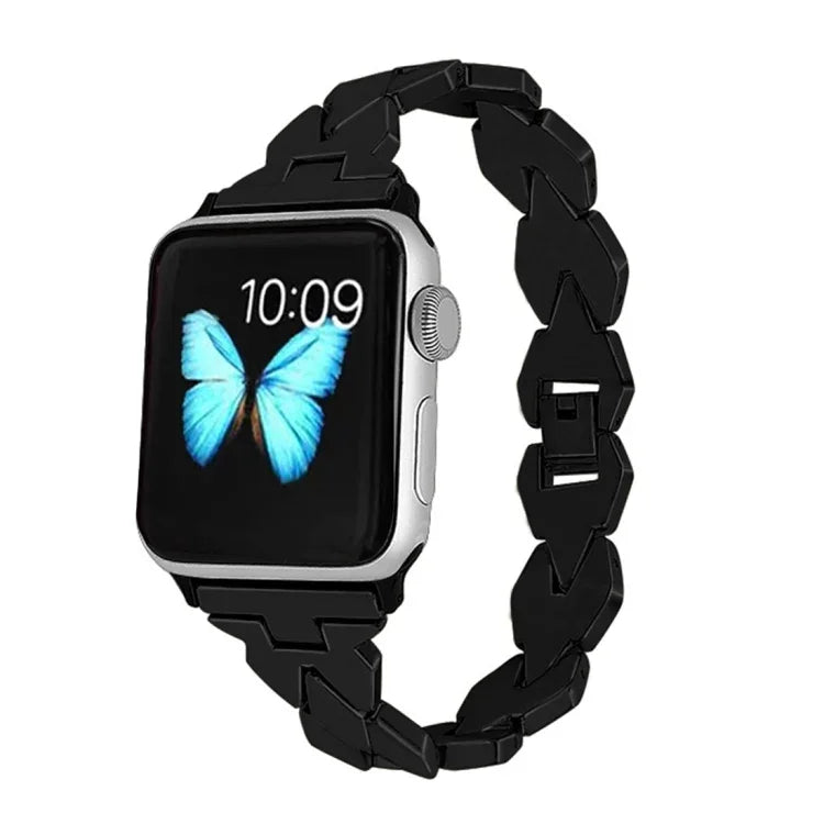 สายสแตนเลสสตีลเพชร สำหรับ Apple Watch Series 5 & 4 ขนาด 40 มม. / 3 & 2 & 1 ขนาด 38 มม., สำหรับ Apple Watch Series 5 & 4 ขนาด 40 มม.
