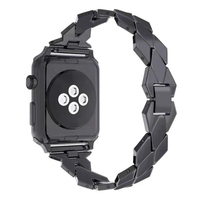สายสแตนเลสสตีลเพชร สำหรับ Apple Watch Series 5 & 4 ขนาด 40 มม. / 3 & 2 & 1 ขนาด 38 มม., สำหรับ Apple Watch Series 5 & 4 ขนาด 40 มม.