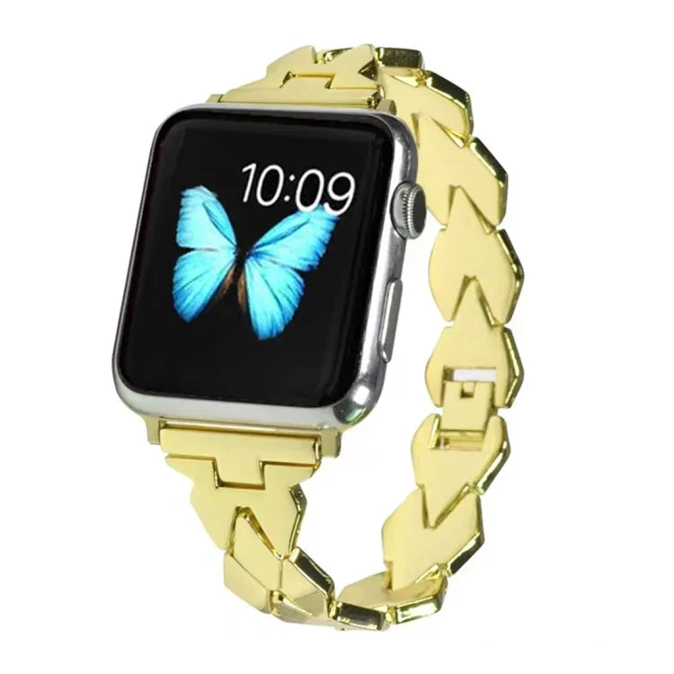 สายสแตนเลสสตีลเพชร สำหรับ Apple Watch Series 5 & 4 ขนาด 40 มม. / 3 & 2 & 1 ขนาด 38 มม., สำหรับ Apple Watch Series 5 & 4 ขนาด 40 มม.
