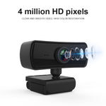 C3 กล้องเว็บแคม HD 1080P โฟกัสอัตโนมัติ 400W พิกเซล ความละเอียด 2K หมุน 360 องศา สำหรับถ่ายทอดสด ประชุมงาน พร้อมไมโครโฟน USB ไม่ต้องใช้ไดรเวอร์, C3