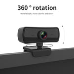 C3 กล้องเว็บแคม HD 1080P โฟกัสอัตโนมัติ 400W พิกเซล ความละเอียด 2K หมุน 360 องศา สำหรับถ่ายทอดสด ประชุมงาน พร้อมไมโครโฟน USB ไม่ต้องใช้ไดรเวอร์, C3
