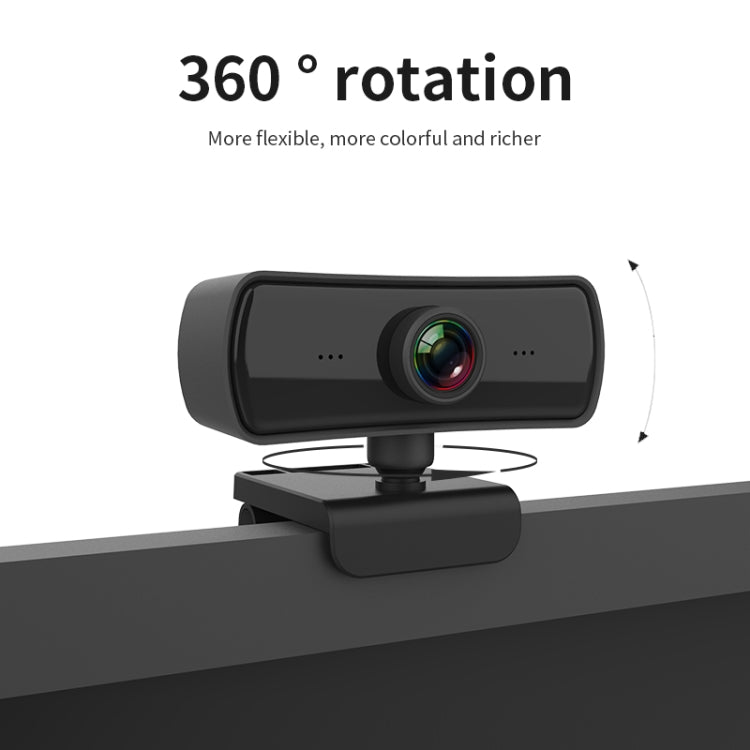C3 กล้องเว็บแคม HD 1080P โฟกัสอัตโนมัติ 400W พิกเซล ความละเอียด 2K หมุน 360 องศา สำหรับถ่ายทอดสด ประชุมงาน พร้อมไมโครโฟน USB ไม่ต้องใช้ไดรเวอร์, C3