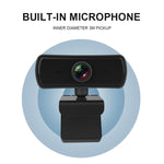 C3 กล้องเว็บแคม HD 1080P โฟกัสอัตโนมัติ 400W พิกเซล ความละเอียด 2K หมุน 360 องศา สำหรับถ่ายทอดสด ประชุมงาน พร้อมไมโครโฟน USB ไม่ต้องใช้ไดรเวอร์, C3