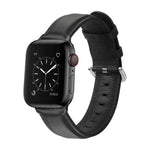 สายรัดนาฬิกาหนังแบบมีรูกลมสำหรับ Apple Watch Series 5 & 4 44 มม. 3 & 2 & 1 42 มม.
