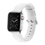 สายรัดนาฬิกาหนังแบบมีรูกลมสำหรับ Apple Watch Series 5 & 4 44 มม. 3 & 2 & 1 42 มม.