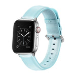 สายรัดนาฬิกาหนังแบบมีรูกลมสำหรับ Apple Watch Series 5 & 4 44 มม. 3 & 2 & 1 42 มม.