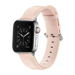 สายรัดนาฬิกาหนังแบบมีรูกลมสำหรับ Apple Watch Series 5 & 4 44 มม. 3 & 2 & 1 42 มม.