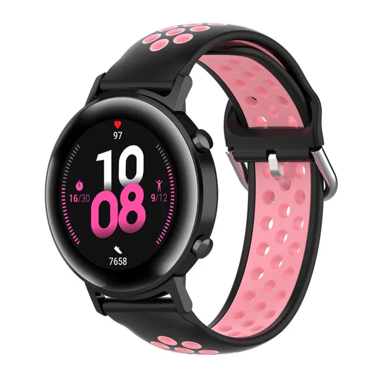 สายรัดซิลิโคนแฟชั่น 20mm พร้อมหัวเข็มขัดด้านในสำหรับ Huami Amazfit GTS / Samsung Galaxy Watch Active 2 / Huawei Watch GT2 42MM