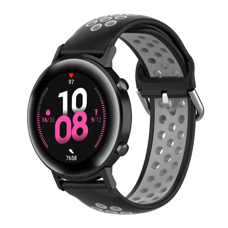 สายรัดซิลิโคนแฟชั่น 20mm พร้อมหัวเข็มขัดด้านในสำหรับ Huami Amazfit GTS / Samsung Galaxy Watch Active 2 / Huawei Watch GT2 42MM